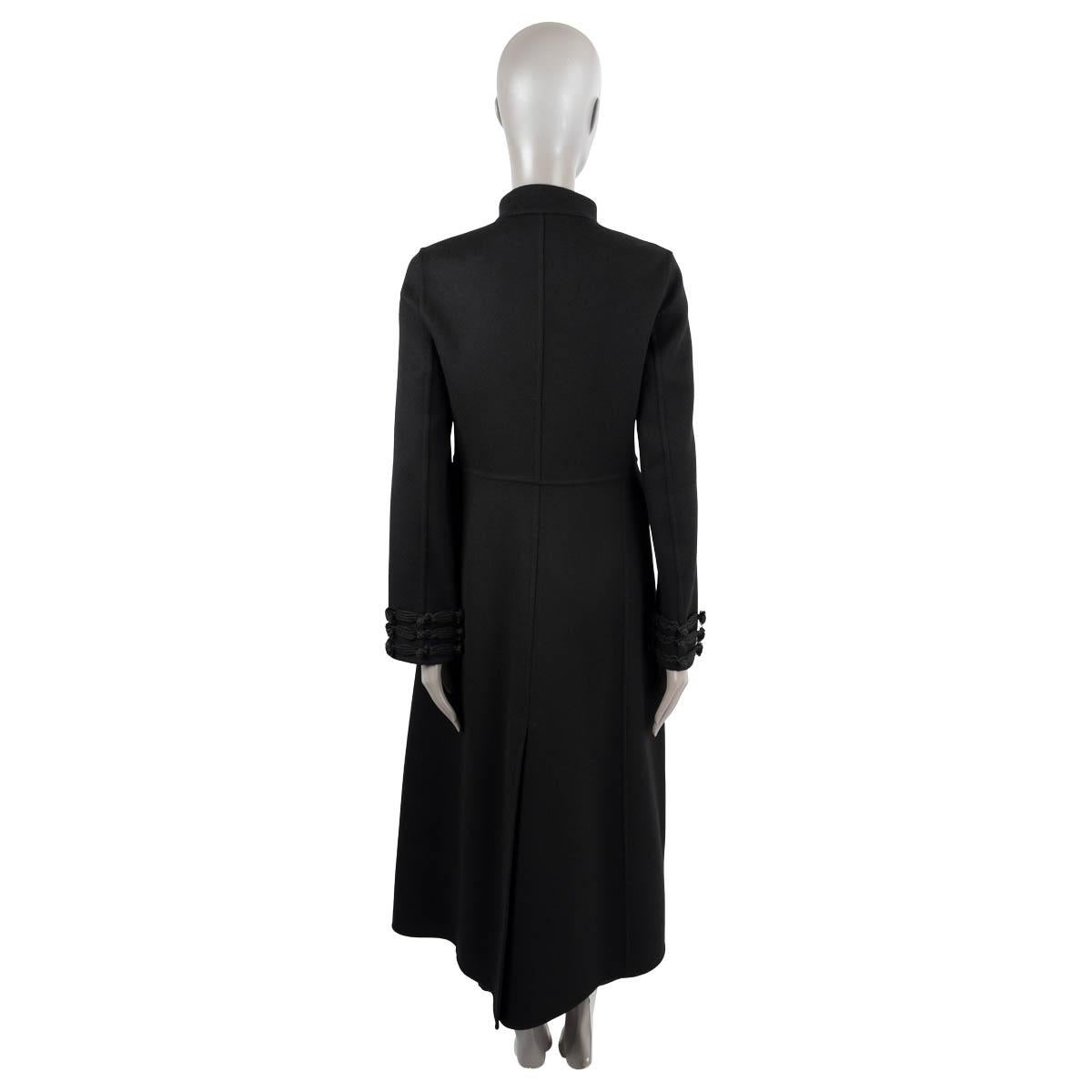 Black CHRISTIAN DIOR black cashmere 2023 BRANDENBURG Coat Jacket 36 XS For Sale