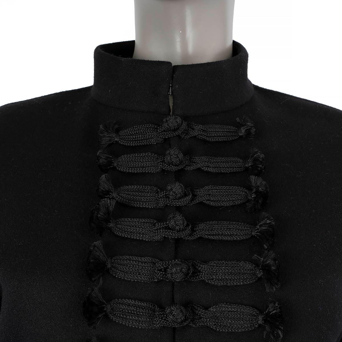 Women's CHRISTIAN DIOR black cashmere 2023 BRANDENBURG Coat Jacket 36 XS For Sale