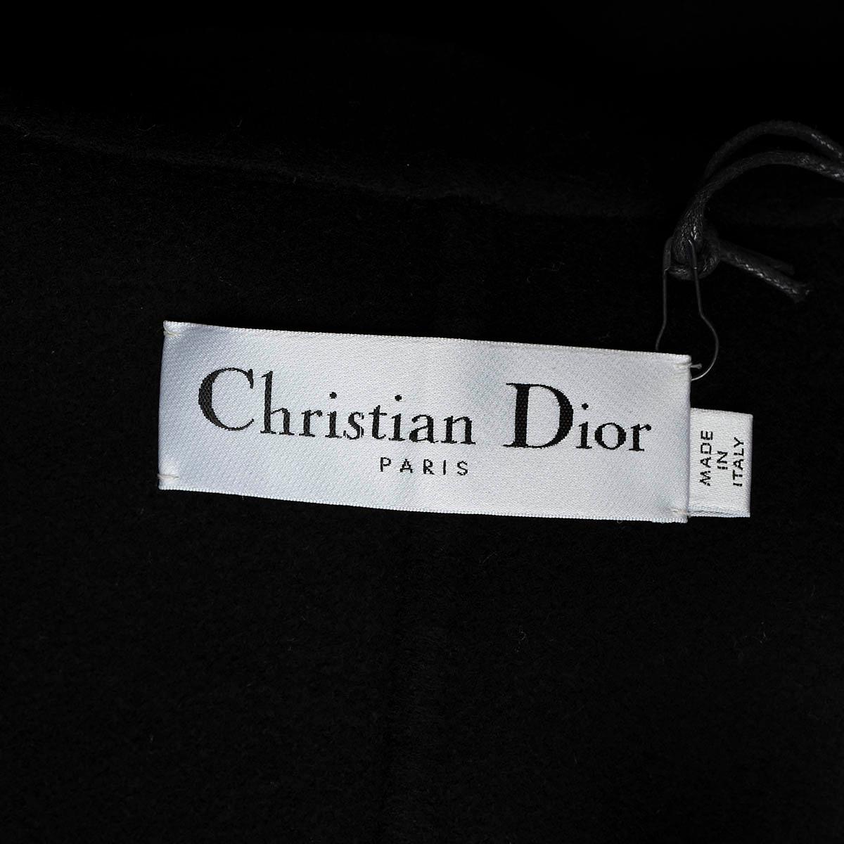 CHRISTIAN DIOR black cashmere 2023 BRANDENBURG Coat Jacket 36 XS For Sale 2