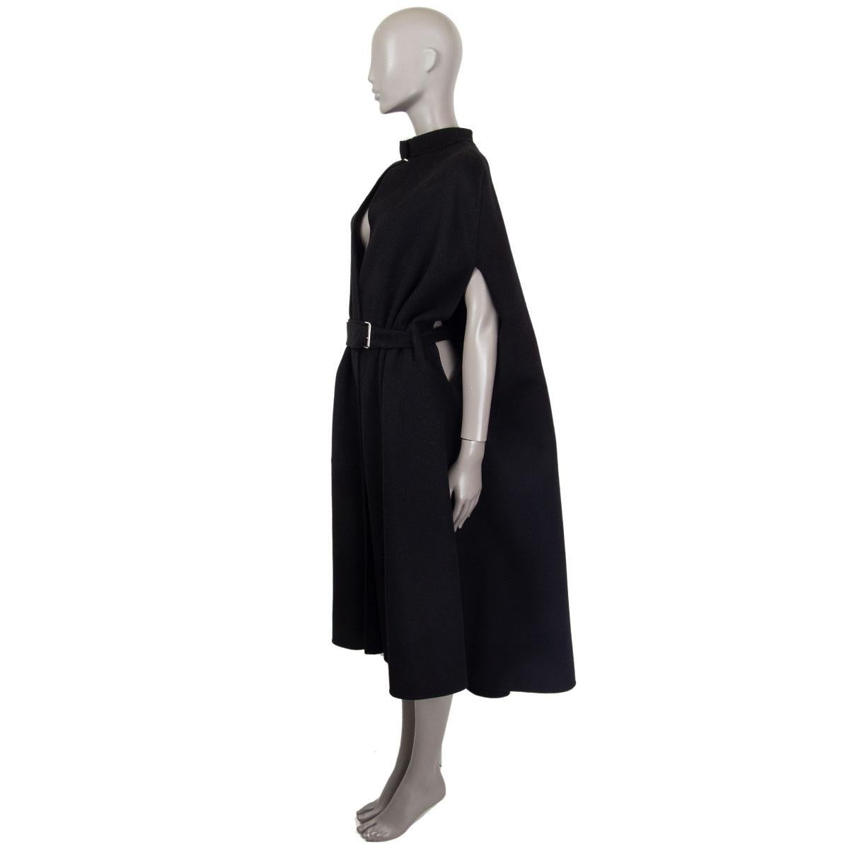belted cape coat