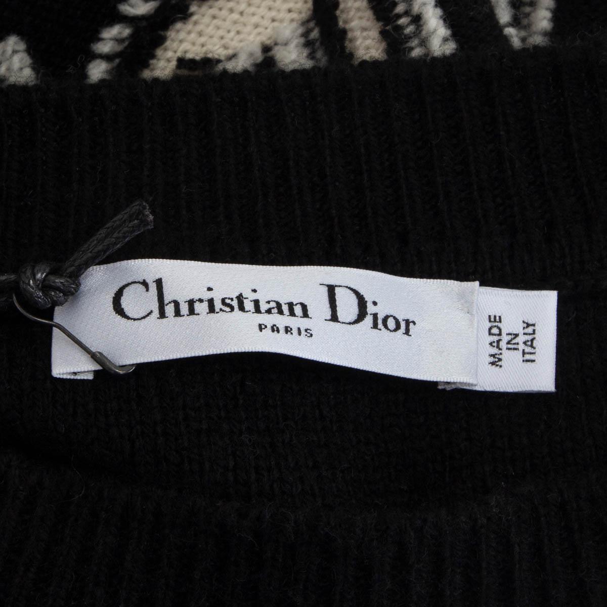 Black CHRISTIAN DIOR black cashmere J'ADIOR 8 BOXY Sweater 38 S For Sale