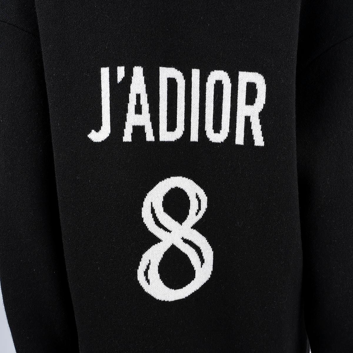 CHRISTIAN DIOR black cashmere J'ADIOR 8 HOODED Sweater 40 M For Sale 7