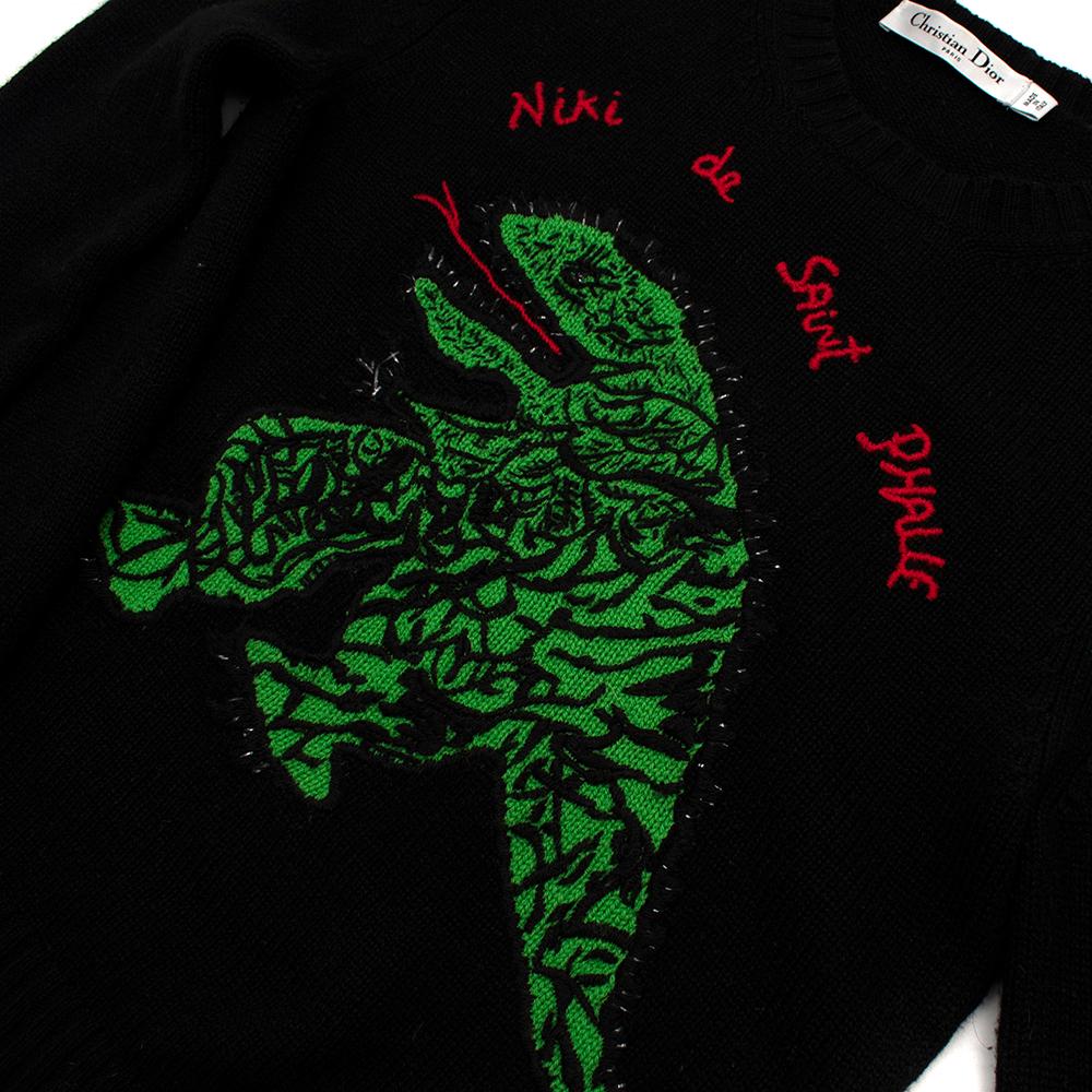 Christian Dior Black Cashmere Niki de Saint Phalle Sweater - Size US 4 In Excellent Condition In London, GB