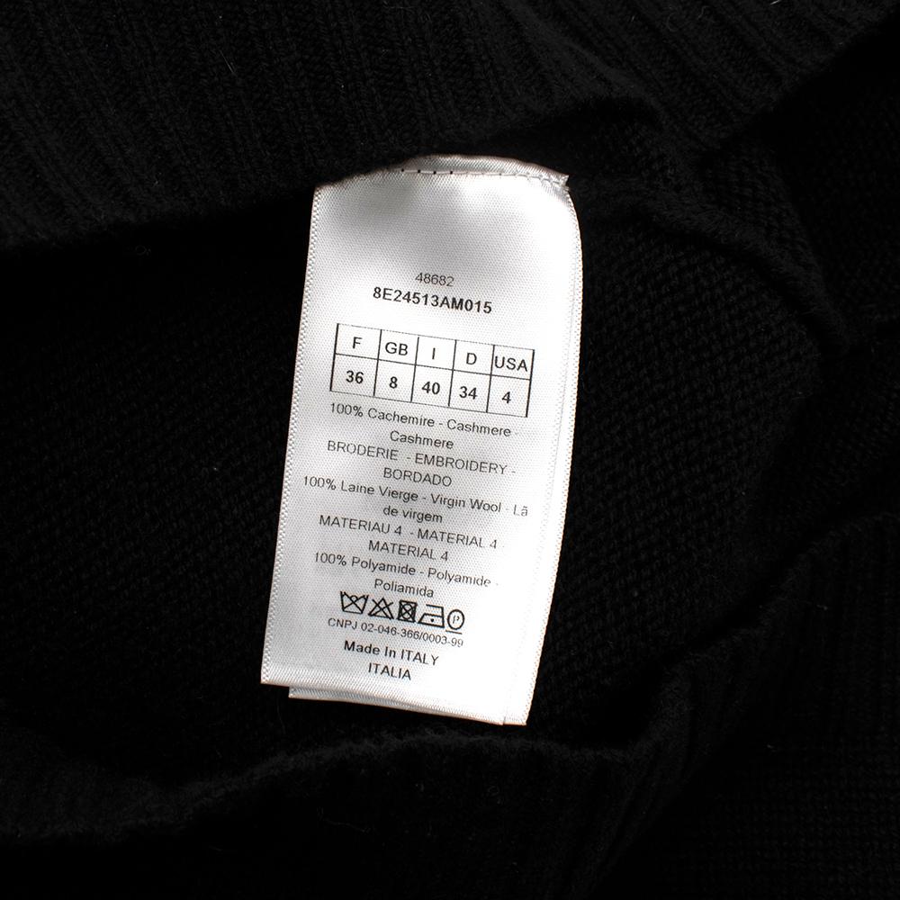 Christian Dior Black Cashmere Niki de Saint Phalle Sweater - Size US 4 2