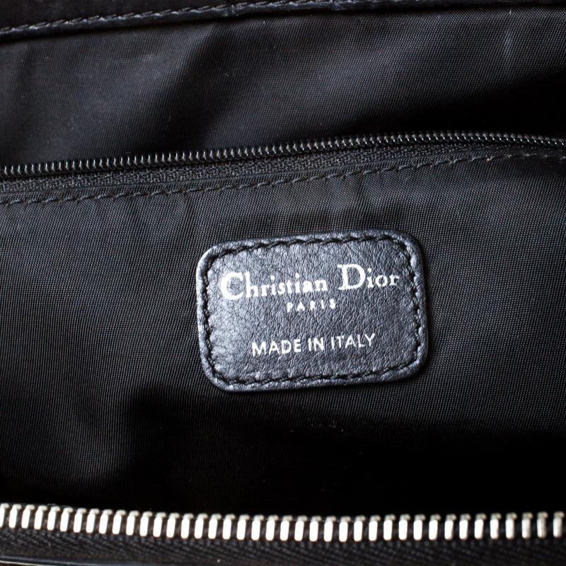 Christian Dior Black Charming Cannage Quilted Satin Doctor's Bag 3