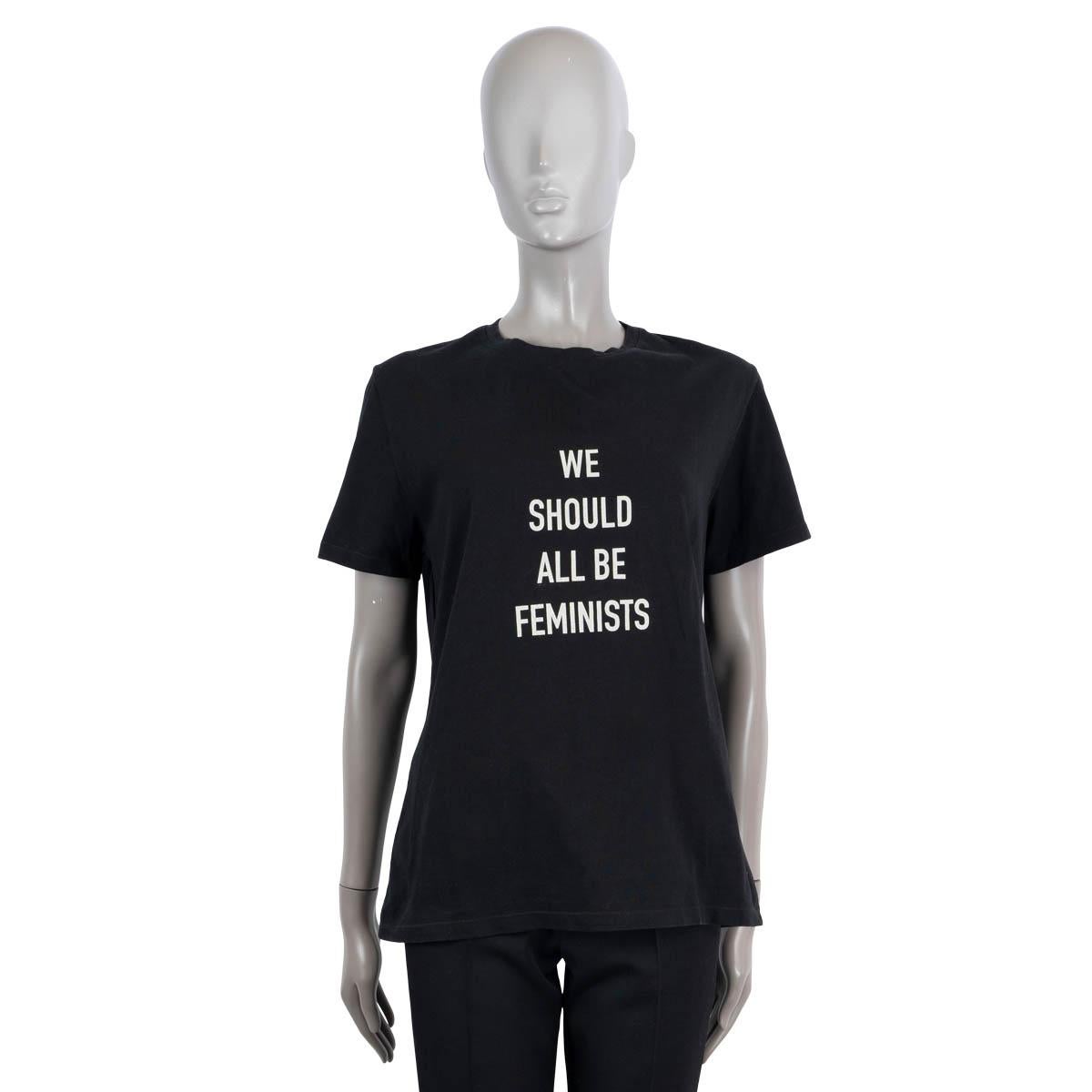  CHRISTIAN DIOR 2017 WE SHOULD ALL BE FEMINIST T-Shirt Shirt L Pour femmes 