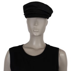 CHRISTIAN DIOR black cotton 2022 GREEK FISHERMAN Cap Hat 56