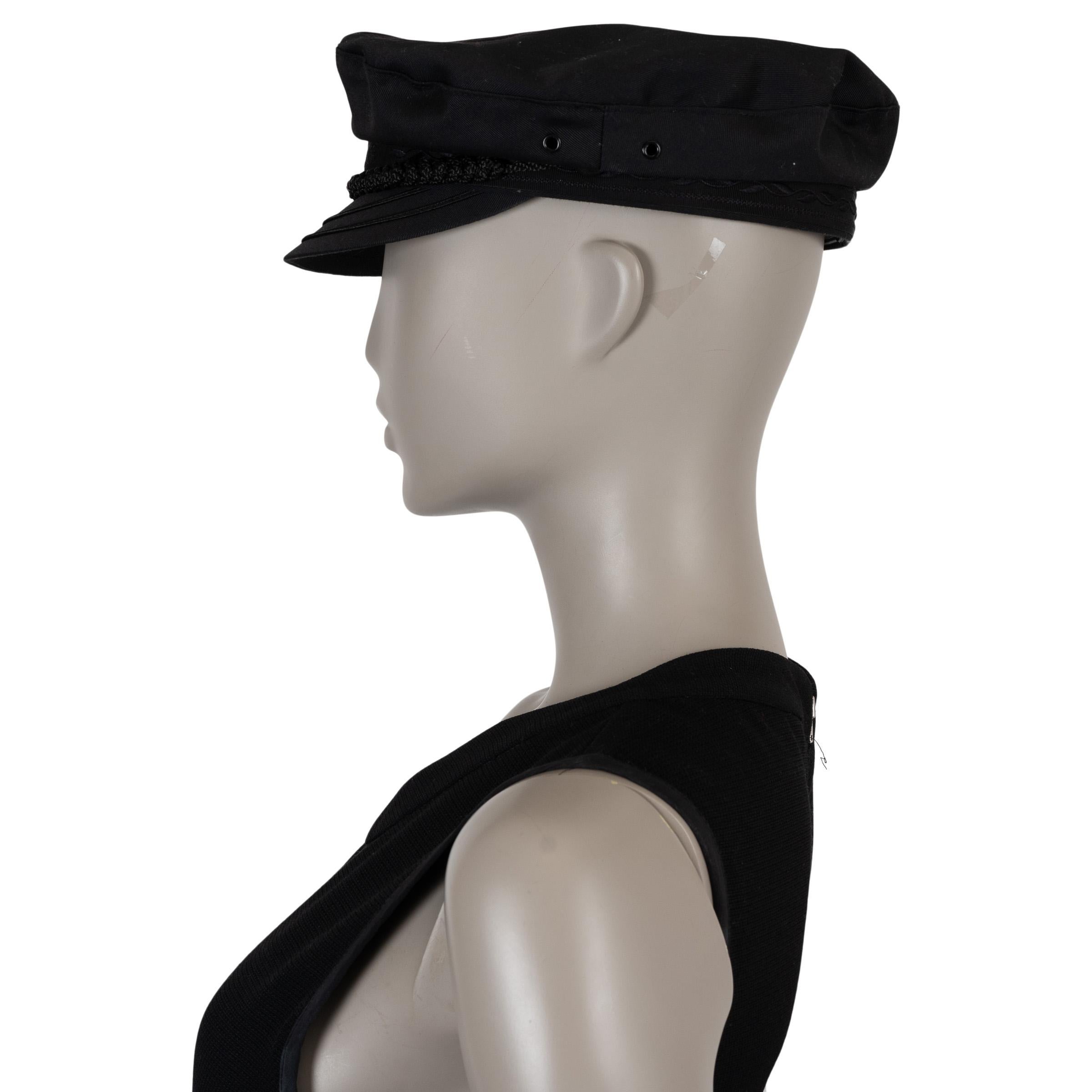Nero Christian Dior cotone nero 2022 greca FISHERMAN CAP 56 in vendita