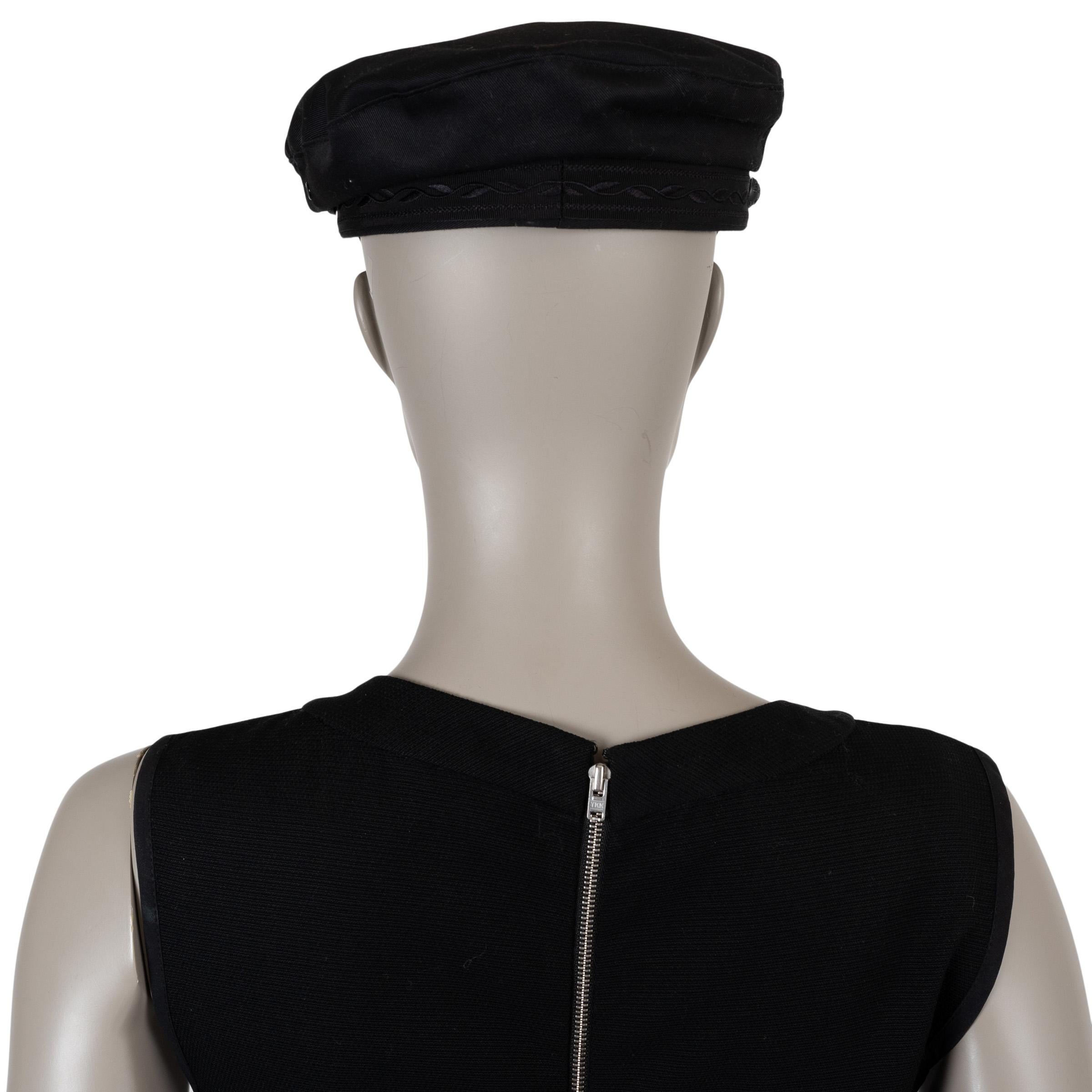 Christian Dior cotone nero 2022 greca FISHERMAN CAP 56 In condizioni ottime in vendita a Zürich, CH