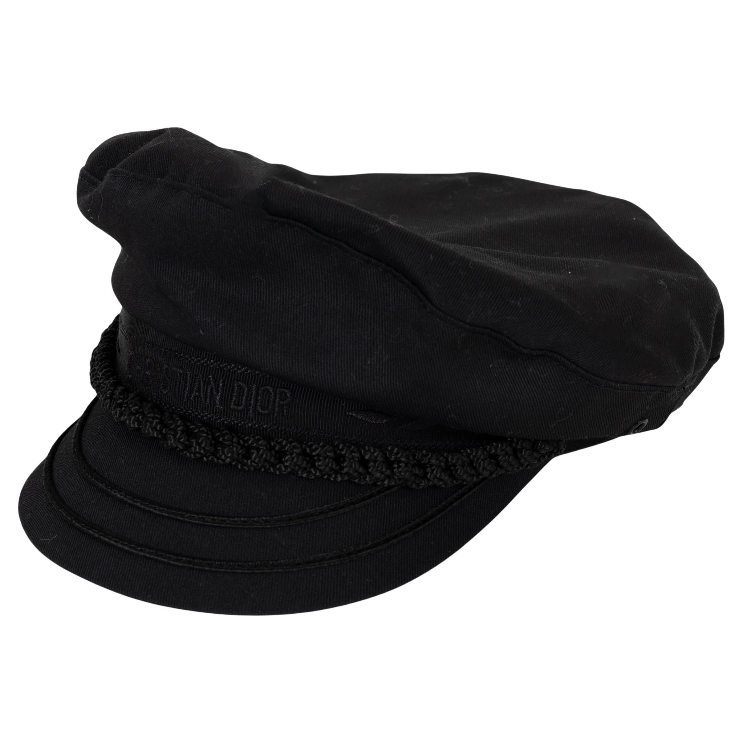 Christian Dior cotone nero 2022 greca FISHERMAN CAP 56 in vendita