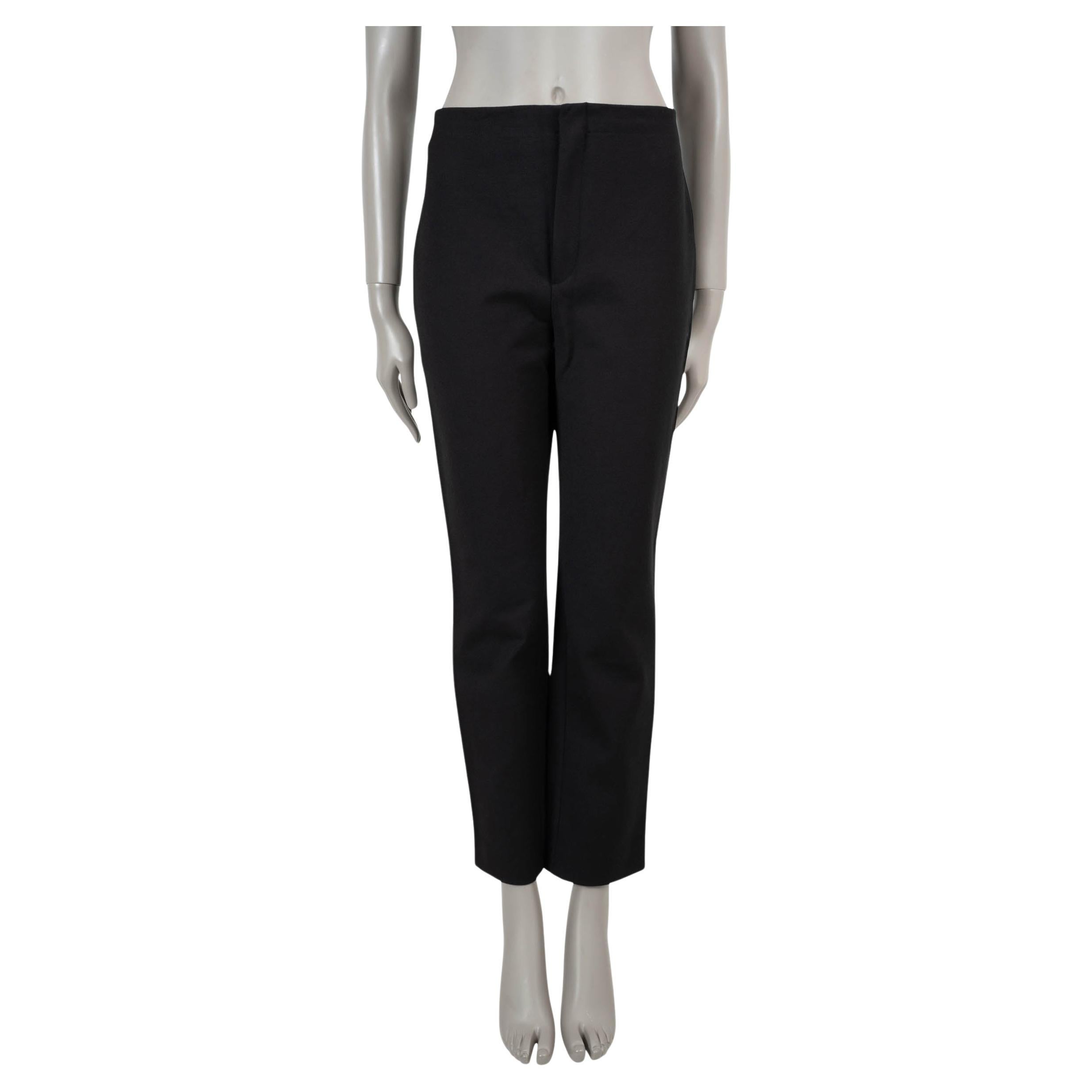 CHRISTIAN DIOR pantalon ajusté 2023 SIDE STRIPE en coton noir 42 L