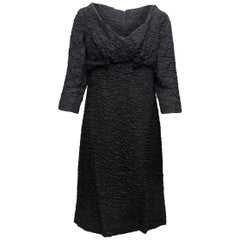 Christian Dior Black Demi-Couture 50s/60s Dress