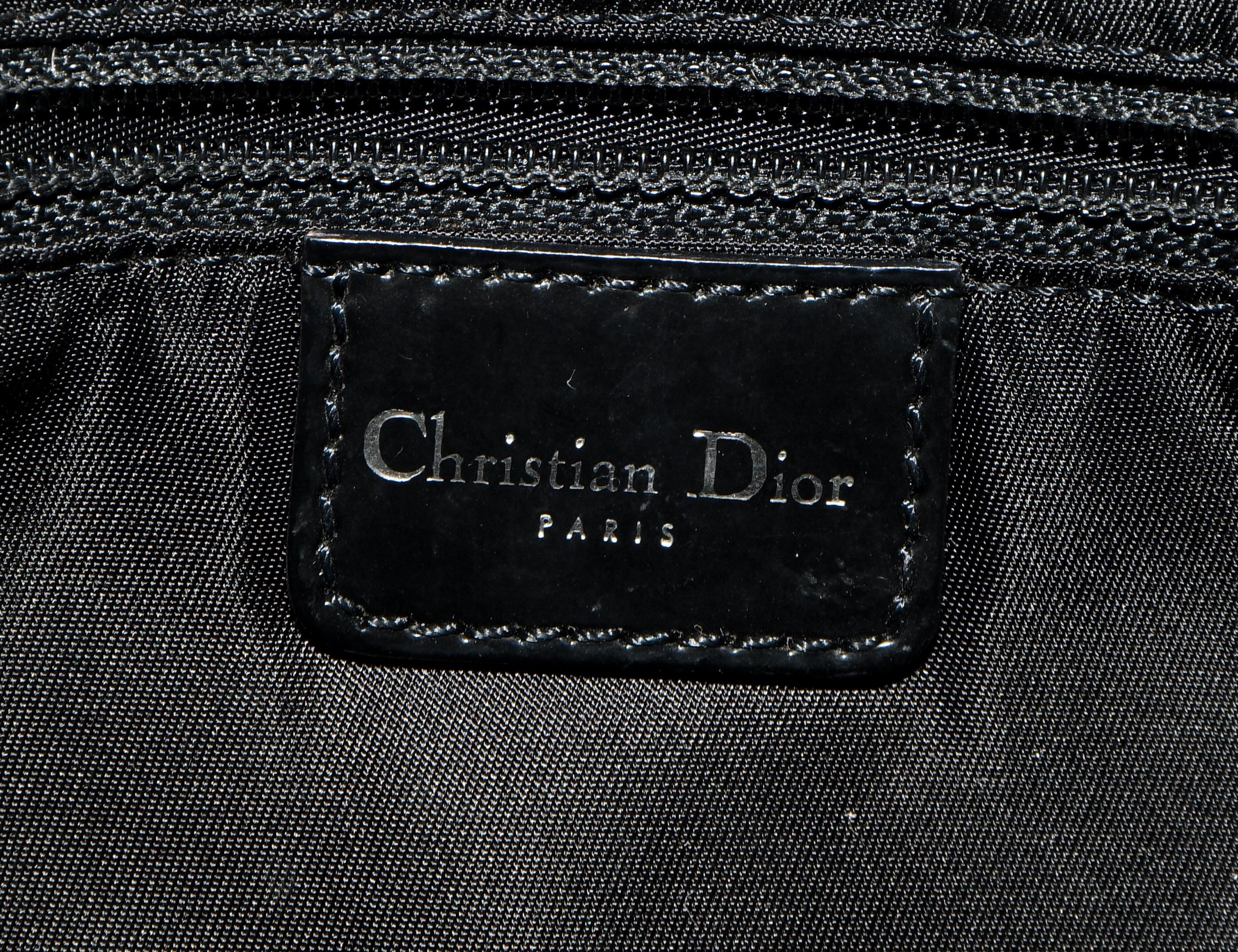 Christian Dior Black Denim Malice Baguette For Sale 3
