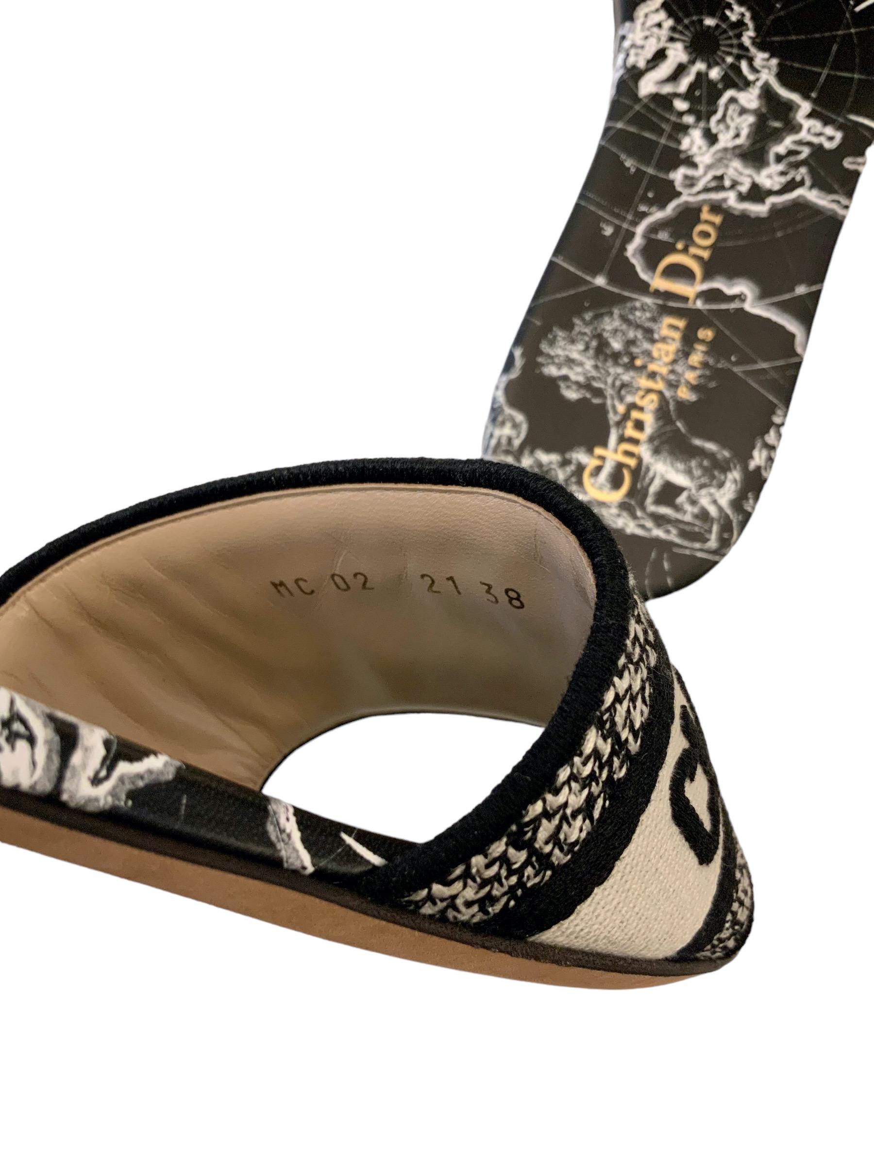 Women's Christian Dior Black Dior Around the World Dway Slide
