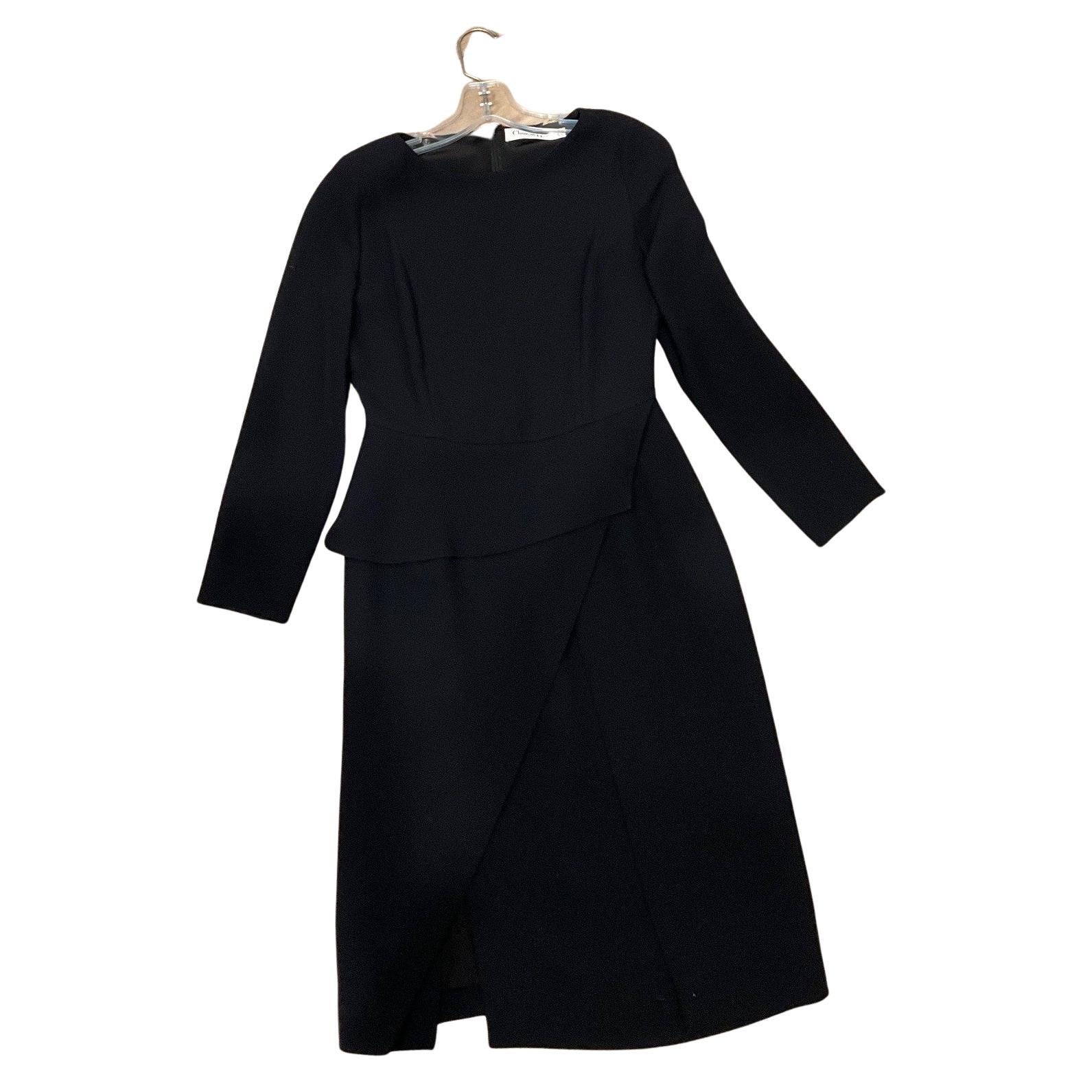 Christian Dior Black Dress with Waist Detail For Sale