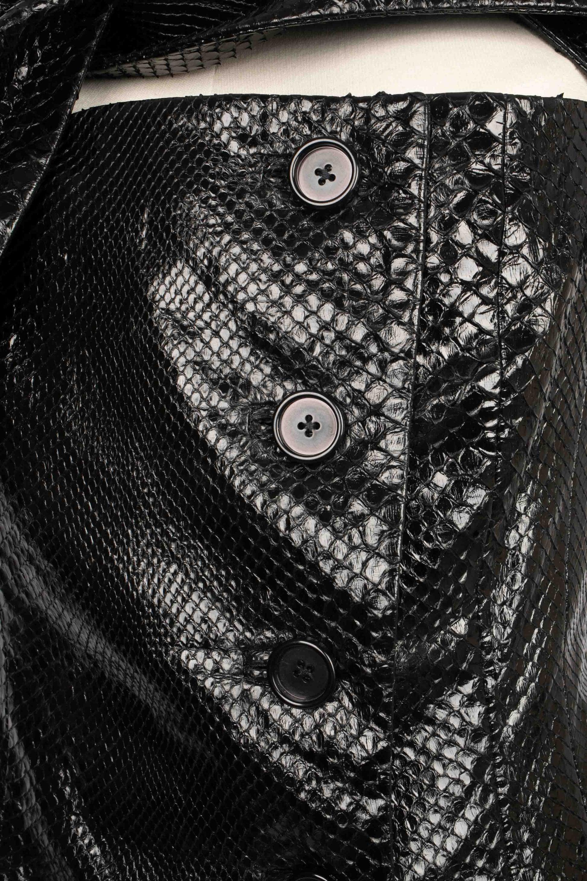 Christian Dior Top de piel exótica negra, 2010 en venta 2