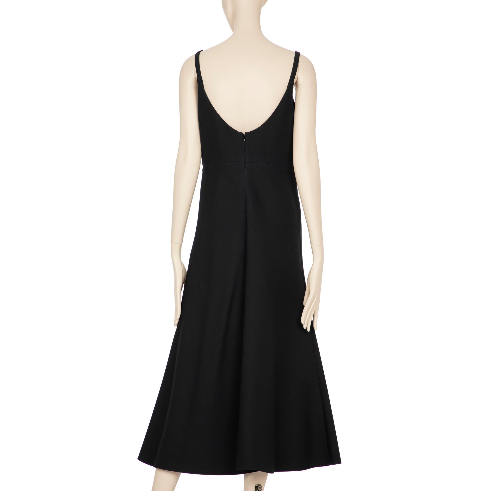 Women's Christian Dior Black Fitted Dress 40 FR For Sale