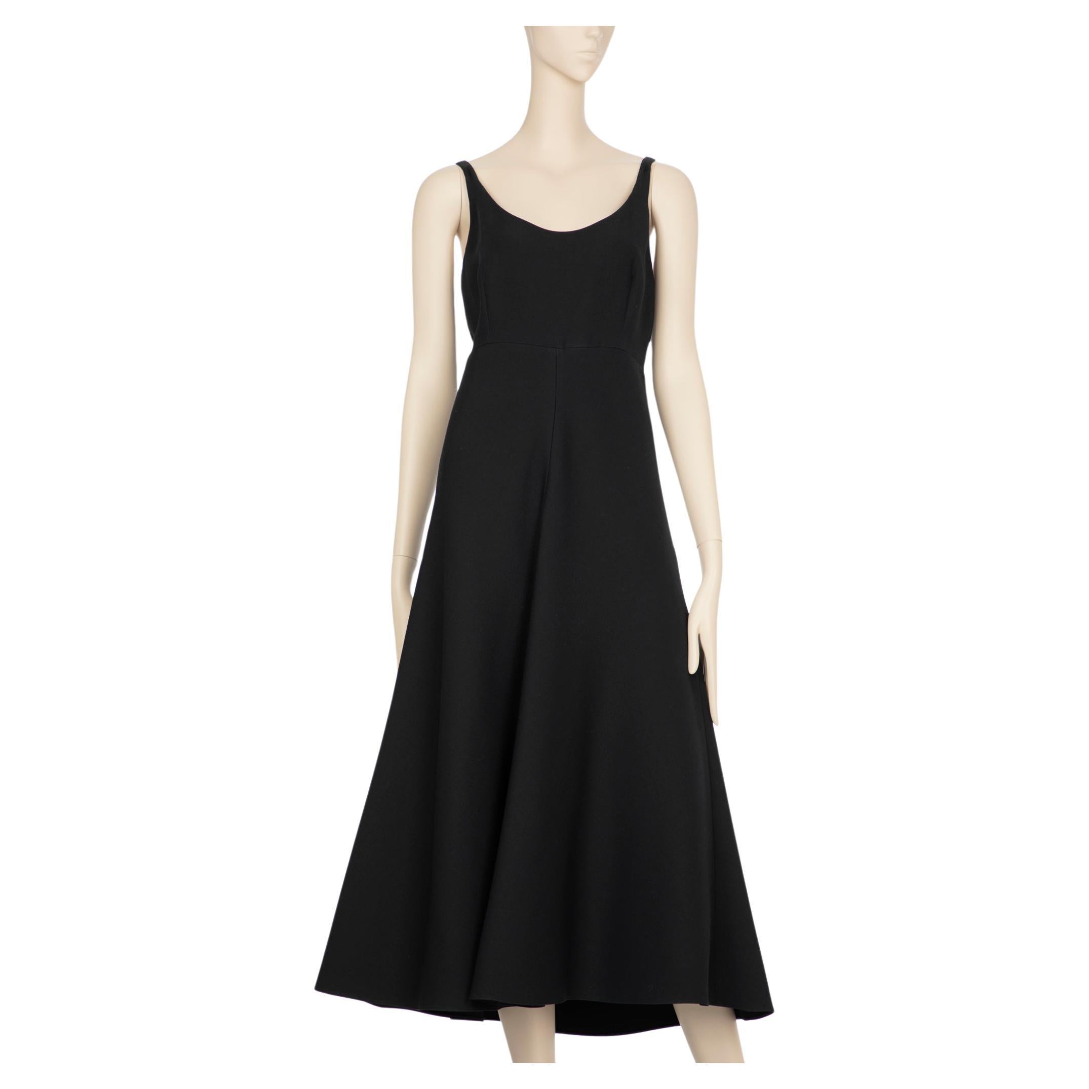Christian Dior Black Fitted Dress 40 FR For Sale