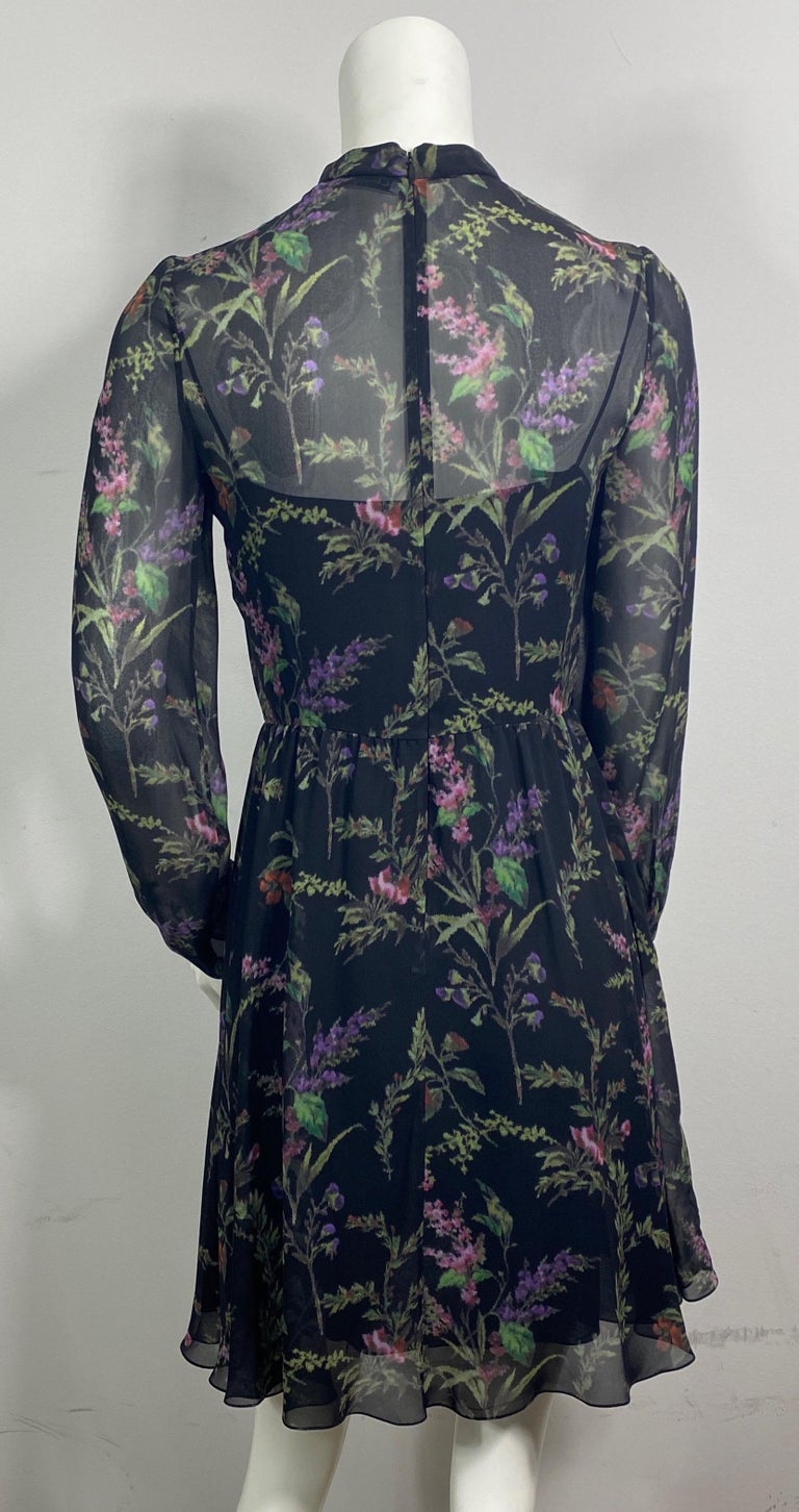 black and purple floral christian dior dress 120 Dior ideas