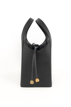 Christian Dior Black Grain Leather 'Box' Bag