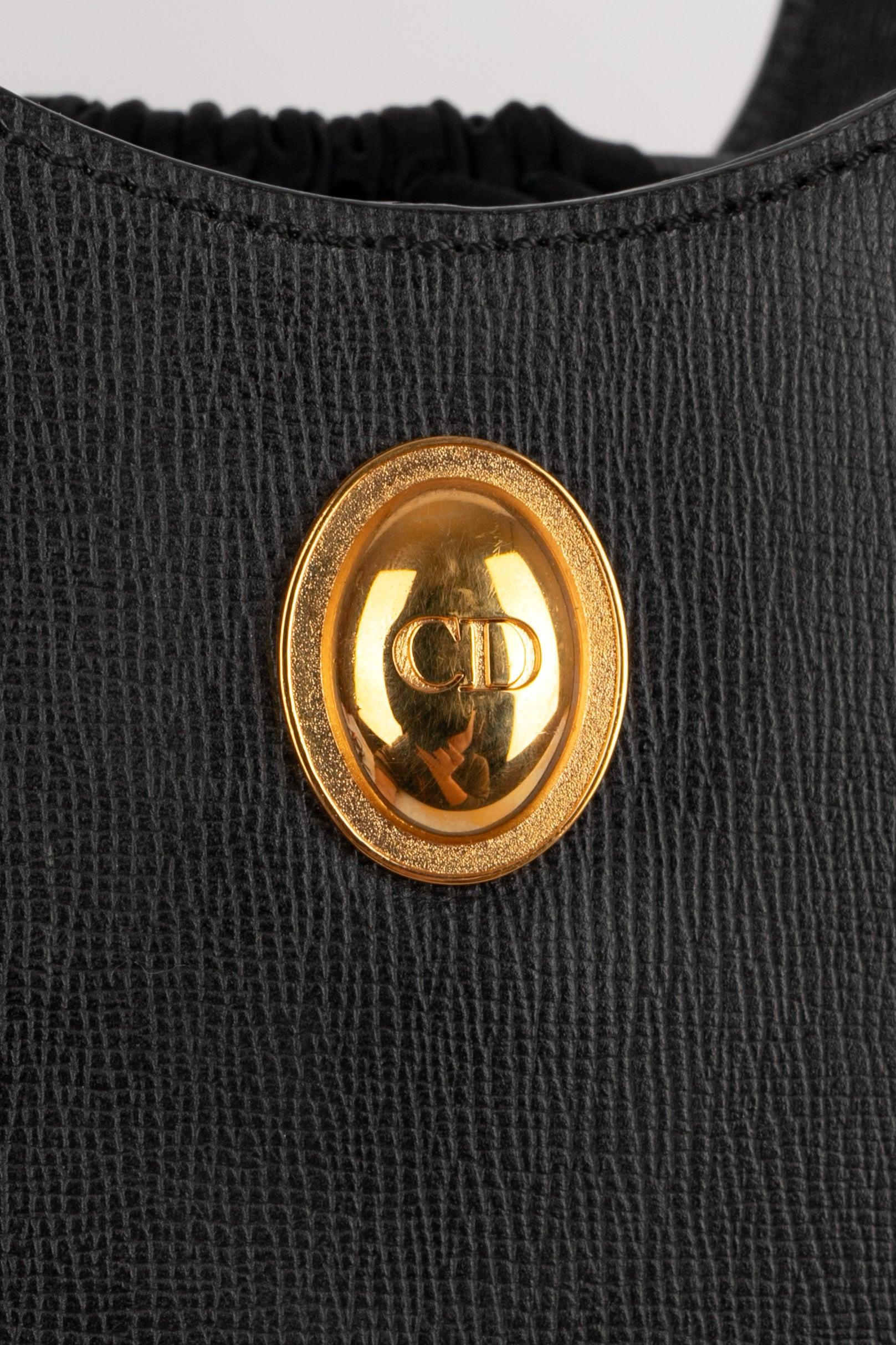 Christian Dior Black Grain Leather 'Box' Bag For Sale 2