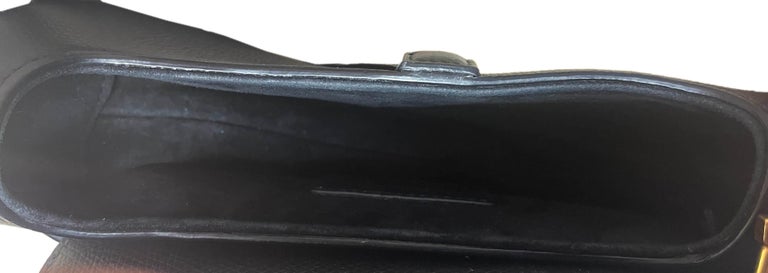 CHRISTIAN DIOR Grained Calfskin Mini Saddle Bag Black 1301193