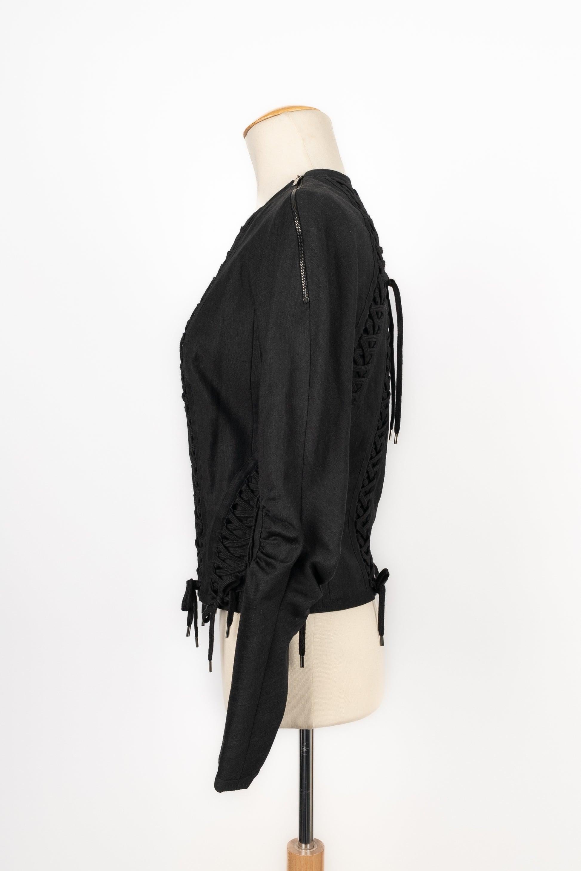 Christian Dior Black Jacket, 2002 In Excellent Condition For Sale In SAINT-OUEN-SUR-SEINE, FR