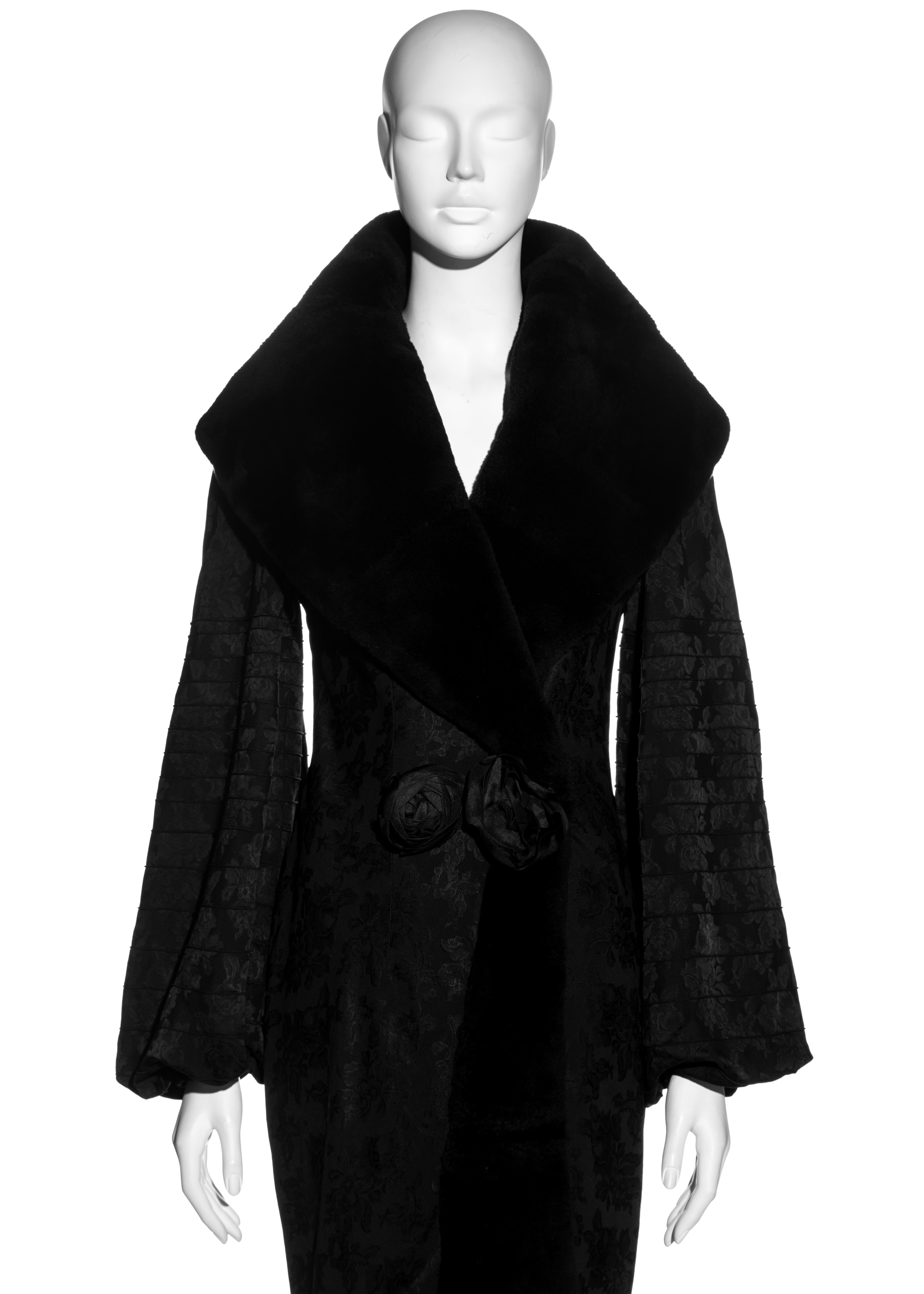 fur black dress