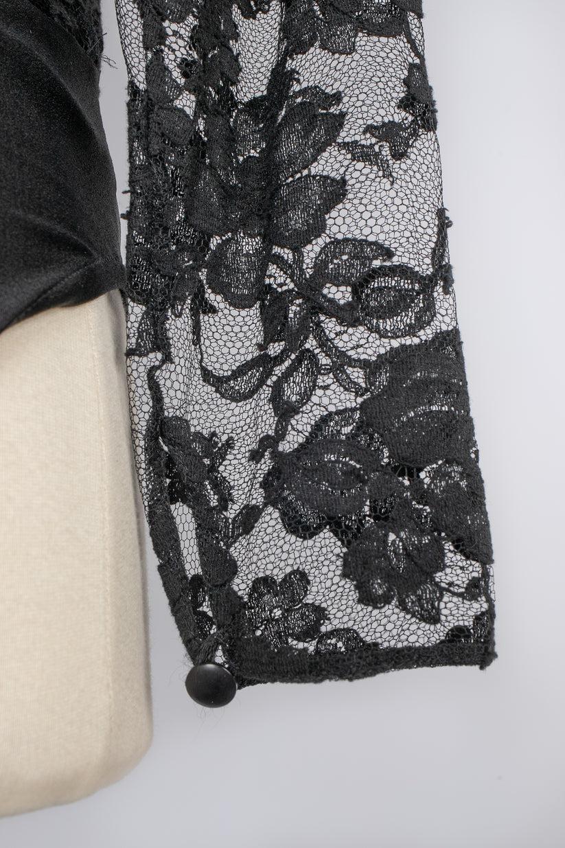 Christian Dior Black Lace Set For Sale 7