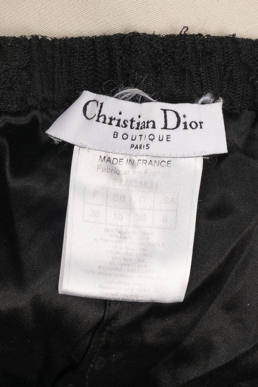 Christian Dior Black Lace Skirt, 2003 For Sale 5