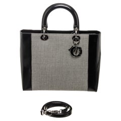 Used Christian Dior Black Lady Leather Handbag