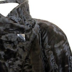 Christian Dior Black Lamb Fur Coat