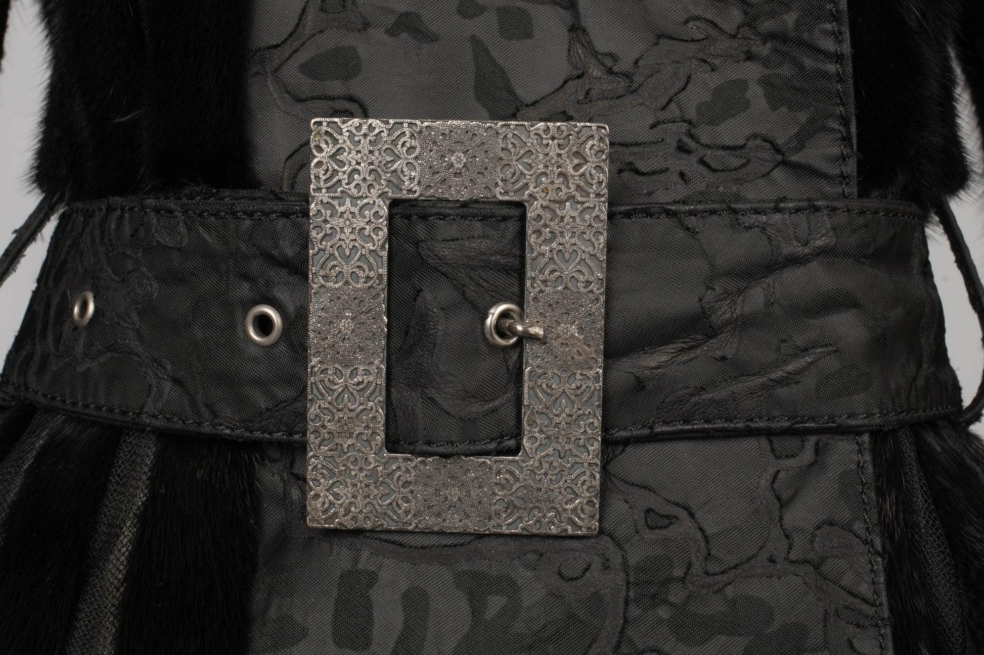 Christian Dior Black Lamb Leather Coat, 2006 3