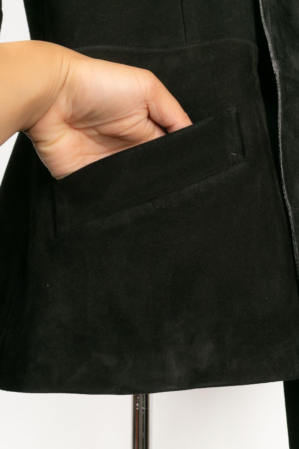 Christian Dior Black Lamb Leather Jacket For Sale 8