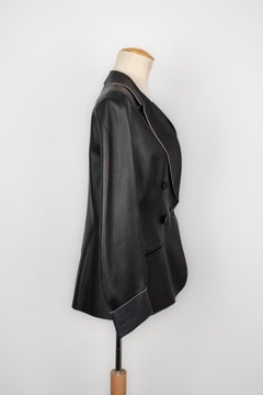 Christian Dior Black Lamb Leather Jacket