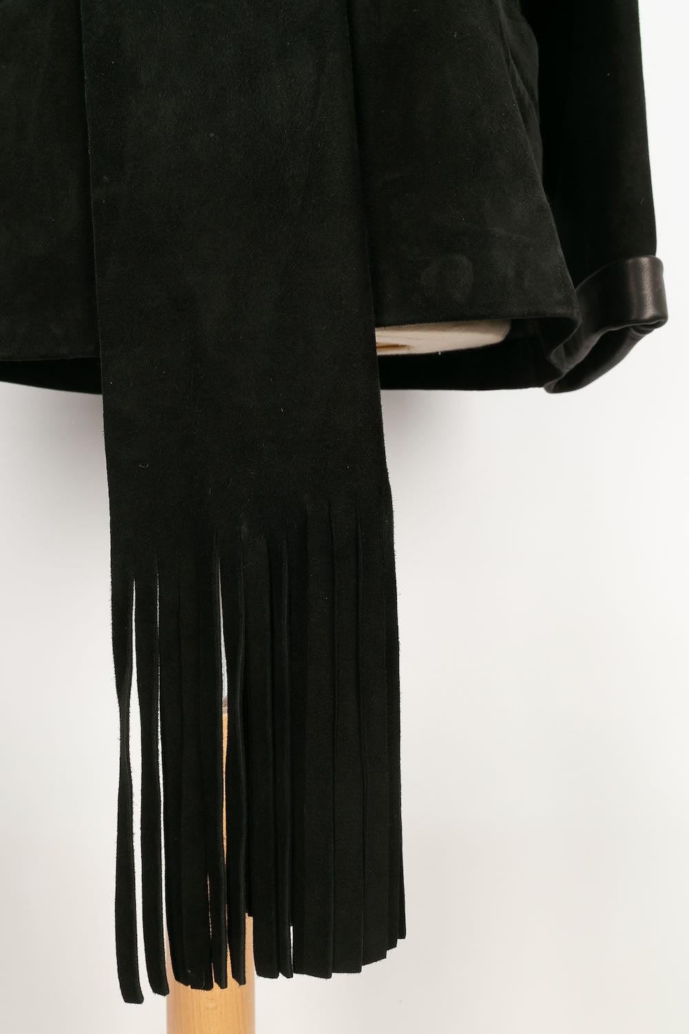 Christian Dior Black Lamb Leather Jacket For Sale 1