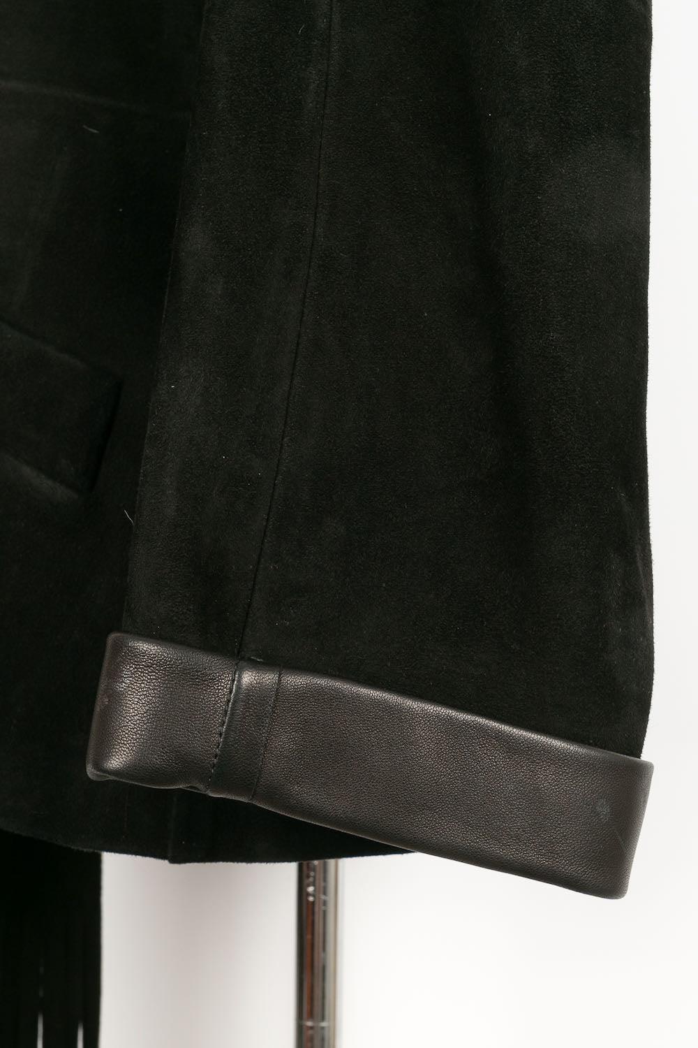 Christian Dior Black Lamb Leather Jacket For Sale 3