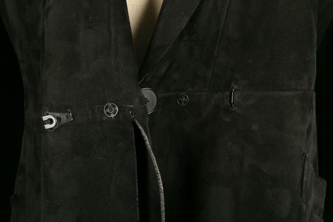 Christian Dior Black Lamb Leather Jacket For Sale 4