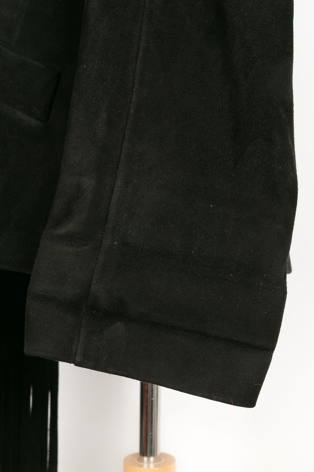 Christian Dior Black Lamb Leather Jacket For Sale 5