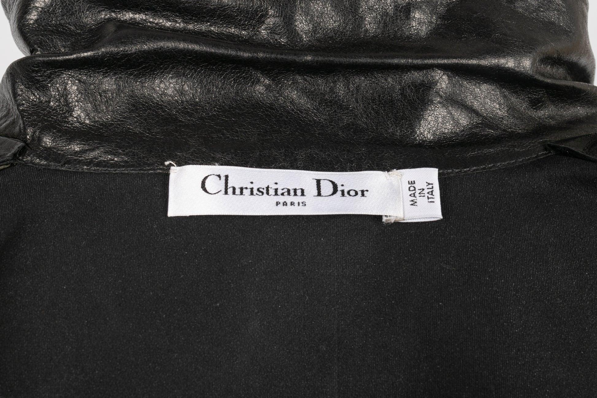 Christian Dior Black Lamb Leather Shirt, 2019 6