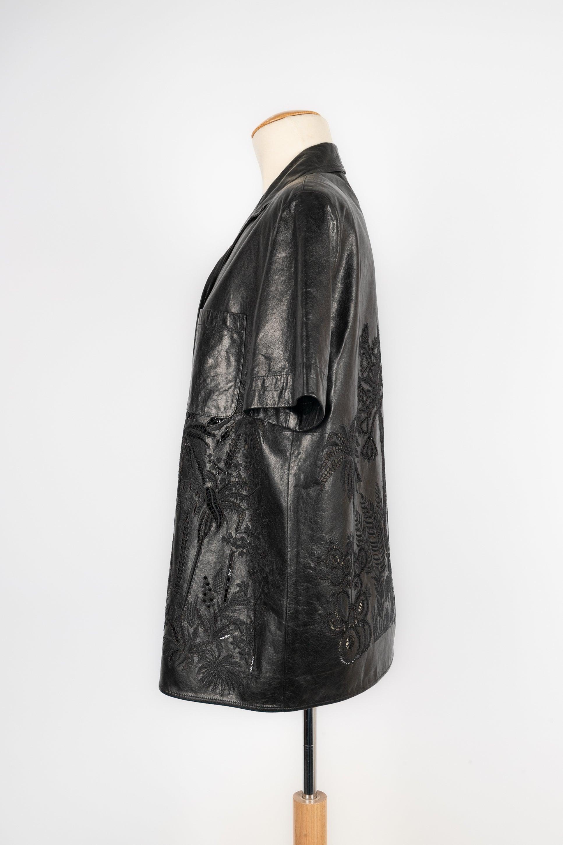 Christian Dior Black Lamb Leather Shirt, 2019 In Excellent Condition In SAINT-OUEN-SUR-SEINE, FR