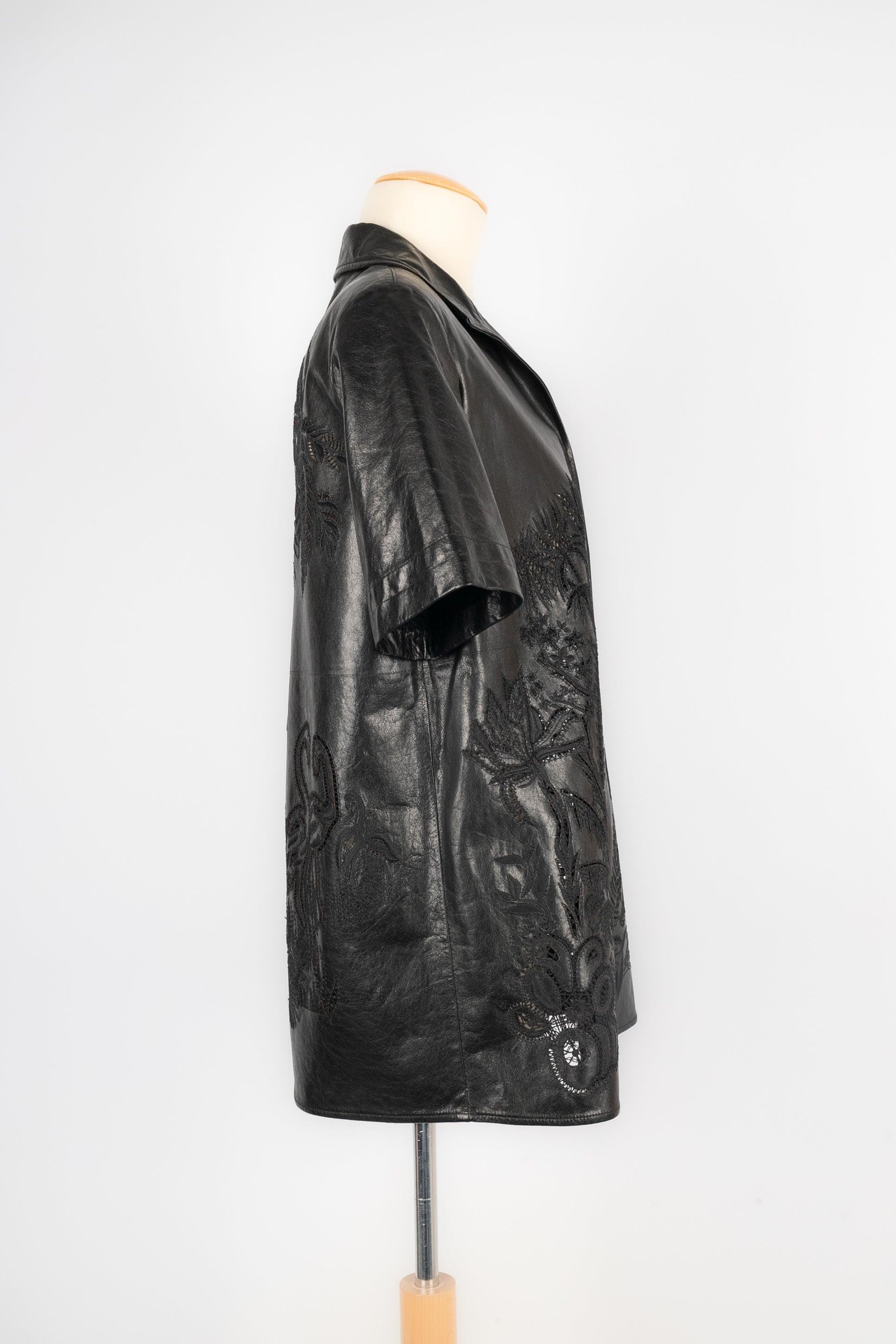 Christian Dior Black Lamb Leather Shirt, 2019 1