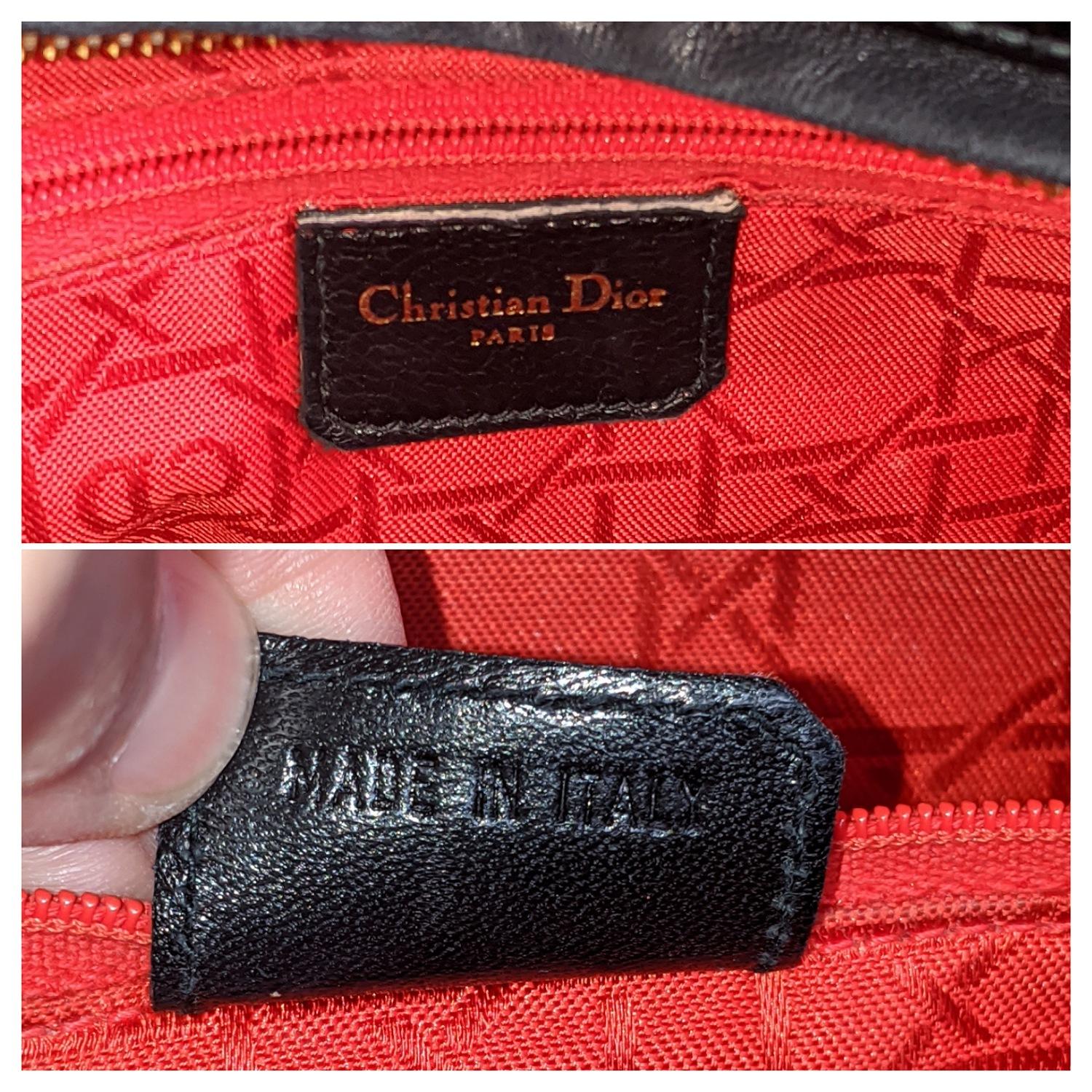 Christian Dior Black Large Patent Cannage Lady Dior Bag 5