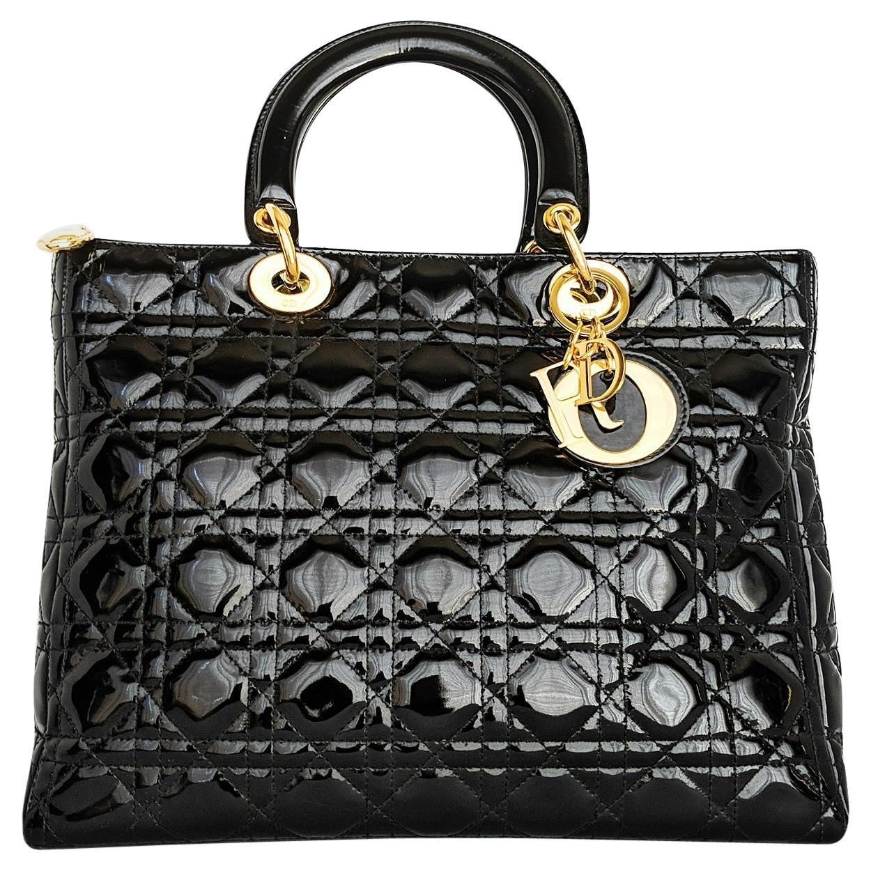 dior black handbag