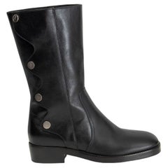 CHRISTIAN DIOR Schwarze Lederstiefel 2019 DIORODEO Reitstiefel 39