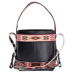 CHRISTIAN DIOR Schwarze DIORODEO SMALL HOBO Umhängetasche aus Leder 2019