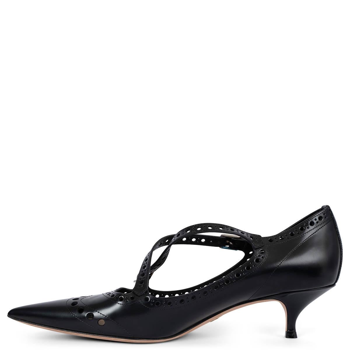 CHRISTIAN DIOR cuir noir 2019 TEDDY-D Escarpins Chaussures 40 Pour femmes en vente