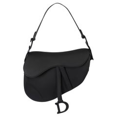 Borsa CHRISTIAN DIOR 2019 ULTRAMATTE SADDLE in pelle nera