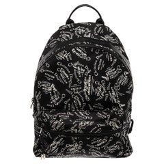 Christian Dior Black Leather Backpack Bag