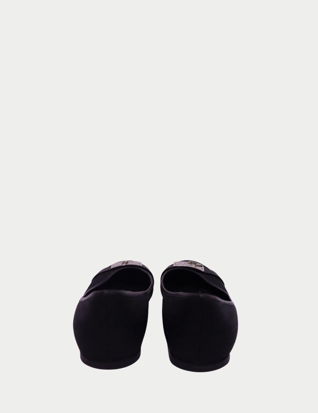 Donna Christian Dior Ballerine in pelle nera - EU 38 in vendita